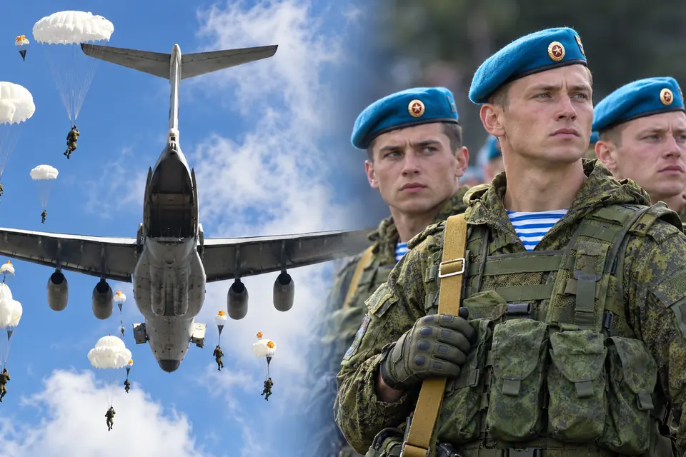 Военнослужащие ВДВ и десантирование с самолёта